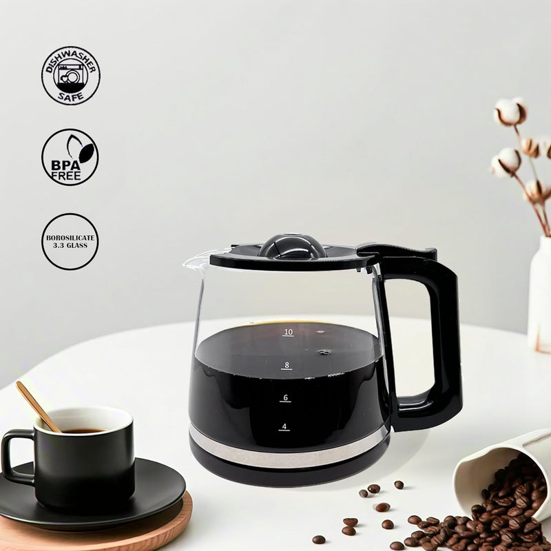 cupsync 12 Cup Coffee Pot replacement Compatible Mr. Coffee replacement pot, Fit RF, LM, PC & SC series,BVMC-RF300, BVMC-MSX23, BVMC-MMX23,BVMC-SC12BL1-2,BVMC-PL12BL1-NP,BVMC-EM100 Series, Free coffee spoon - Image 5
